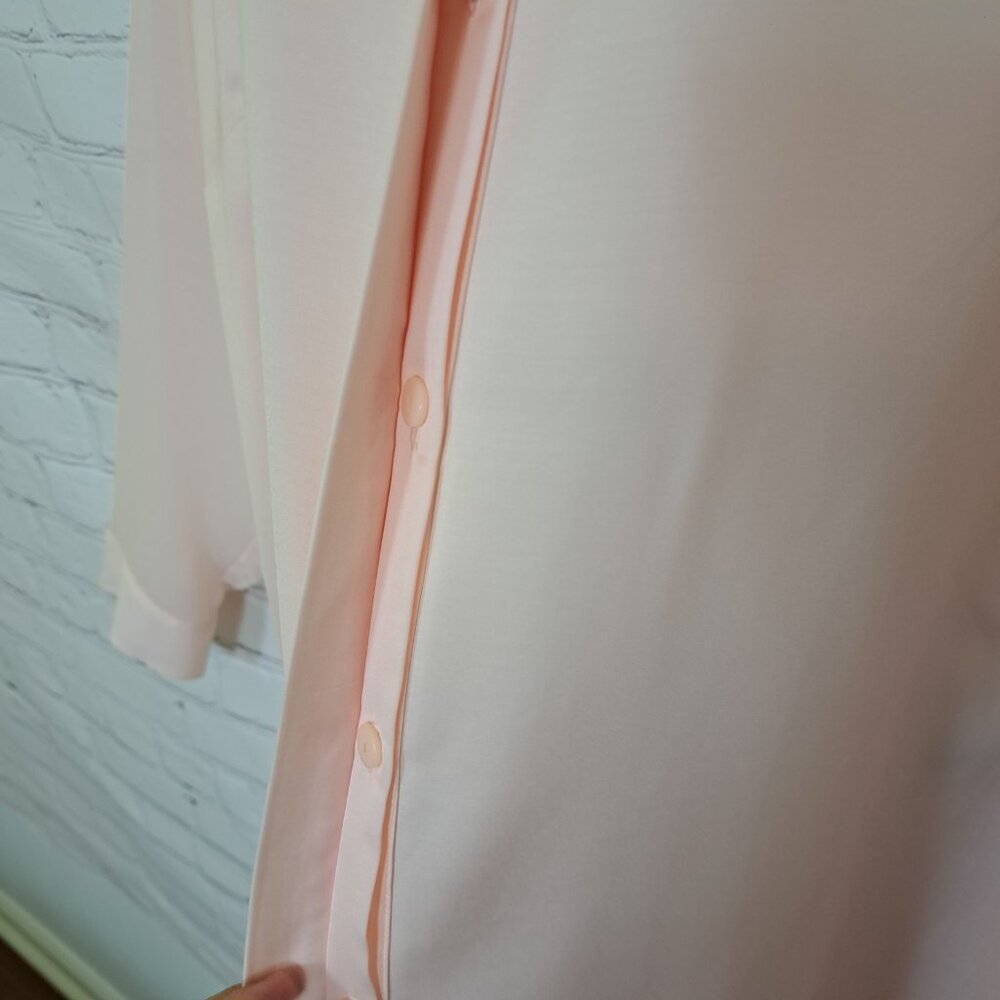 Chico's Peach Casual Button Up Shirt Size 3 - Picture 5 of 12